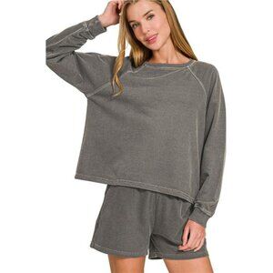 Zenana French Terry Pigment Dye & Enzyme Wash 2 Pcs Set